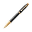 Picture of PARKER IM PREMIUM ROLLERBALL PEN - BLACK GOLD TRIM